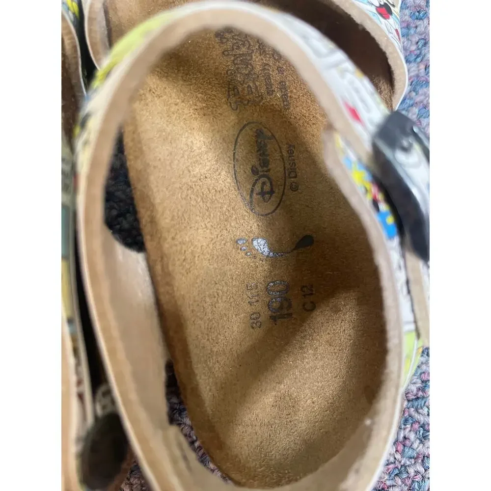 Birkenstock Disney Mickey Mouse Comic Strip Toddler Sandal Size 12